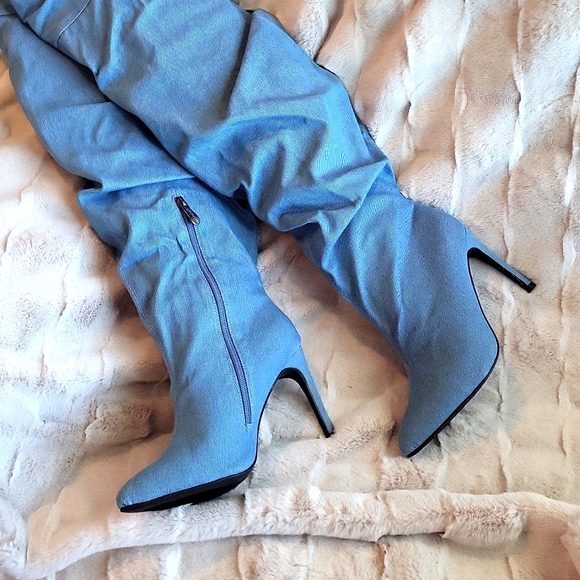 🔥🩷⚡Cape Robbin Kitana Thigh High Fire Boots - Picture 4 of 16